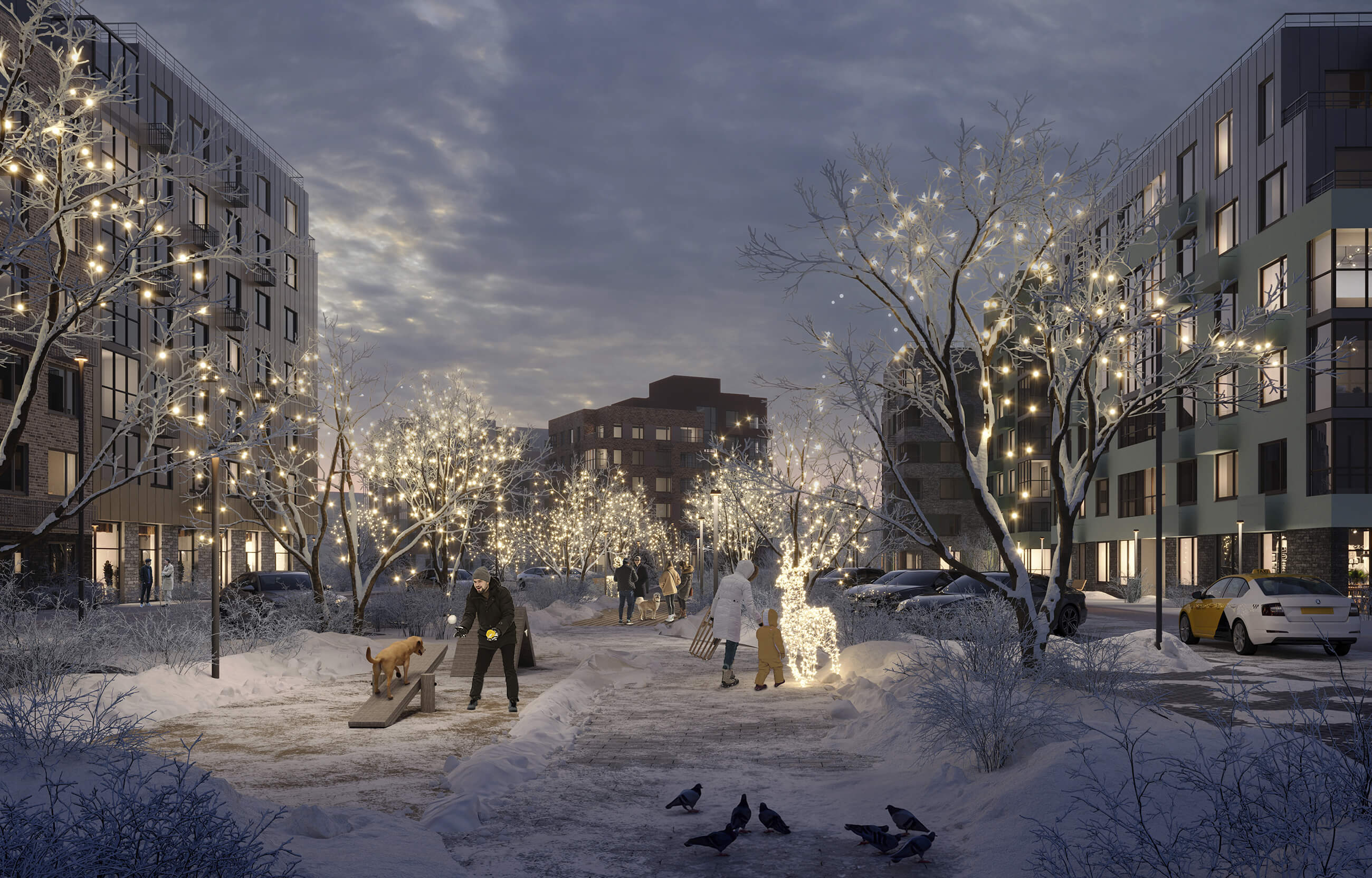 Галерея ЖК Форест - Двор - 4